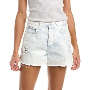 Light Wash Distressed Women’s Denim Shorts
